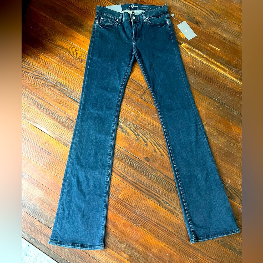 7 for all mankind bootcut skinny jeans size 28